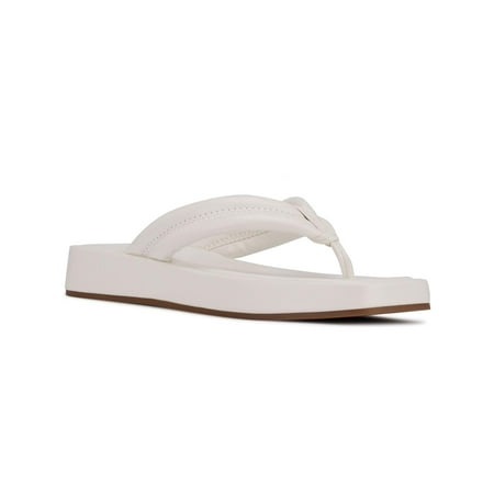 Nine West Womens Efee Flat Slip On Flip-Flops
