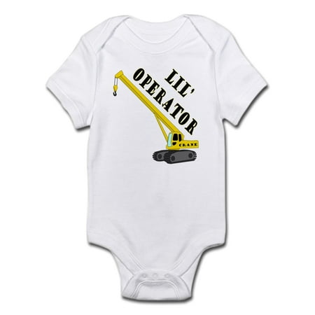 CafePress - Lil Crane Operator Infant Bodysuit - Baby Light Bodysuit