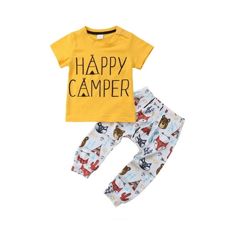 IZhansean Newborn Infant Baby Boys Tops T-shirt Animal Print Pants 2Pcs Outfits Clothes Yellow 12-18 Months
IZhansean Newborn Infant Baby Boys Tops T-shirt Animal Print Pants 2Pcs Outfits Clothes Yellow 12-18 Months