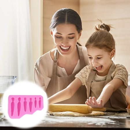 amousa Easter Bunny Ailicone DIY Chocolate Cake Baking Tool Glue Dropping