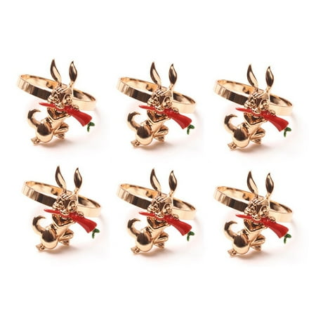 New Easter Decoration Radish Rabbit Napkin Ring Thanksgiving Jade Rabbit Napkin Buckle 6Pcs
New Easter Decoration Radish Rabbit Napkin Ring Thanksgiving Jade Rabbit Napkin Buckle 6Pcs