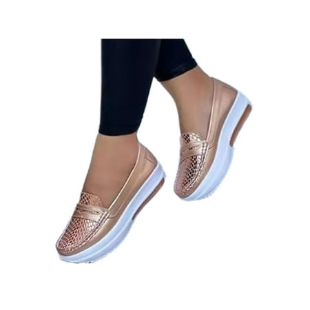 Woobling Ladies Walking Shoe Slip On Casual Shoes Wedge Loafers Women Sneakers Low Top Platform Comfort Light Pink 5.5
Woobling Ladies Walking Shoe Slip On Casual Shoes Wedge Loafers Women Sneakers Low Top Platform Comfort Light Pink 5.5