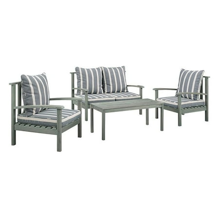 angelo:HOME Acacia 4-piece Patio Conversation Set