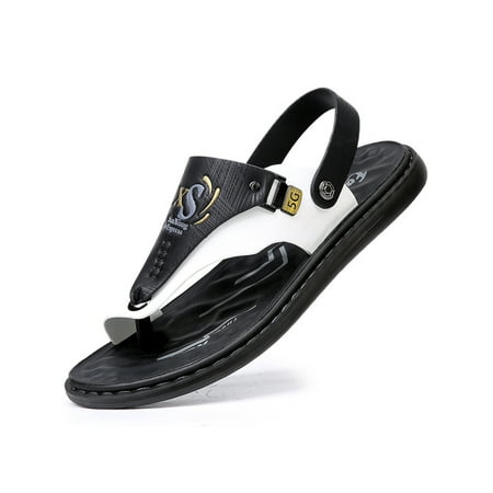 Wazshop Mens Flat Sandal Slip On Thongs Sandals Summer Flip-flops Fashion Comfort Casual Shoe Men Beach Shoes Back Strap Soft Sole Clip Toe Black White 7
Wazshop Mens Flat Sandal Slip On Thongs Sandals Summer Flip-flops Fashion Comfort Casual Shoe Men Beach Shoes Back Strap Soft Sole Clip Toe Black White 7