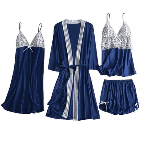 Summer Hot Savings! ITSUN Solid Lace Suspenders Pajamas Dress Woman Nightgown Home Clothes Loungewear Suit Dark Blue XXL
Summer Hot Savings! ITSUN Solid Lace Suspenders Pajamas Dress Woman Nightgown Home Clothes Loungewear Suit Dark Blue XXL
