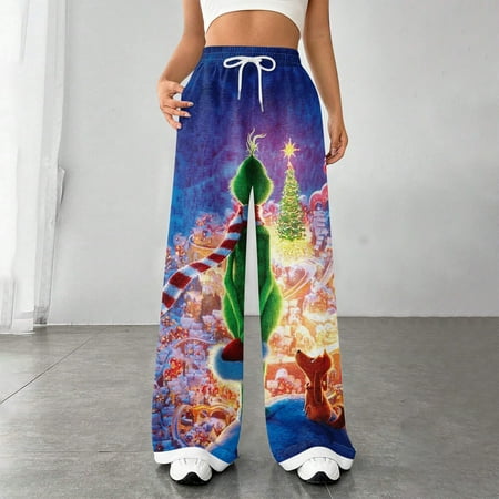 Grinch Print Costumes Women S Fashion Loose Drawstring Closed Waist Print Casual Sports Pants Casual Pants 2024 New Fall Green Grinch Christmas Costumes
Grinch Print Costumes Women S Fashion Loose Drawstring Closed Waist Print Casual Sports Pants Casual Pants 2024 New Fall Green Grinch Christmas Costumes
