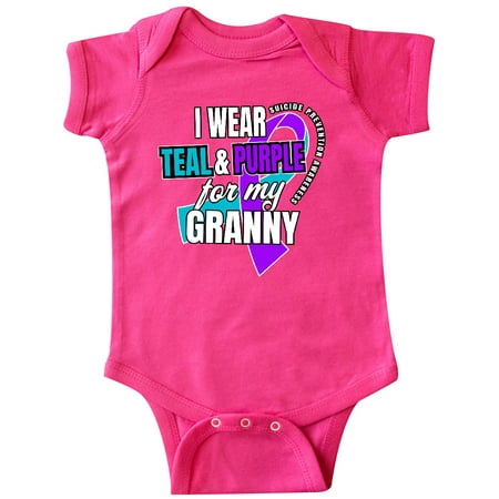Inktastic Suicide Prevention I Wear Teal and Purple for My Granny Gift Baby Boy or Baby Girl Bodysuit
Inktastic Suicide Prevention I Wear Teal and Purple for My Granny Gift Baby Boy or Baby Girl Bodysuit