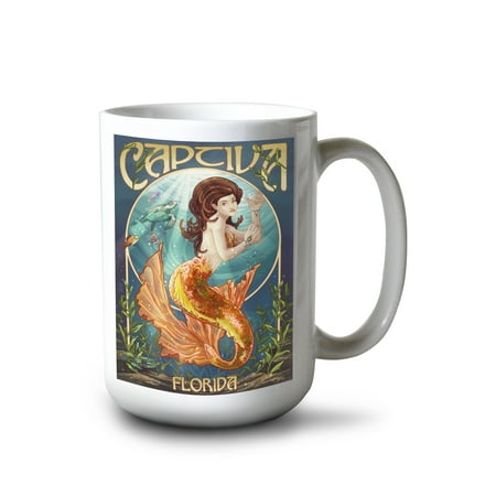15 fl oz Ceramic Mug Captiva Florida Mermaid Dishwasher & Microwave Safe
15 fl oz Ceramic Mug Captiva Florida Mermaid Dishwasher & Microwave Safe