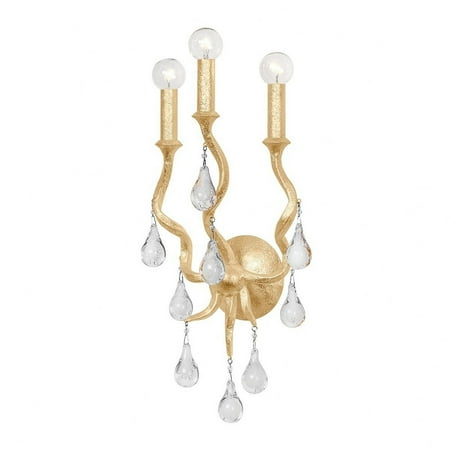 3 Light Wall Sconce-24 inches Tall and 11.25 inches Wide-Gold Leaf Finish Bailey Street Home 72-Bel-4885665
3 Light Wall Sconce-24 inches Tall and 11.25 inches Wide-Gold Leaf Finish Bailey Street Home 72-Bel-4885665