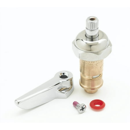 T&S Brass 012444-25 RTC Hot Lever Handle Cerama Cartridge with Bonnet