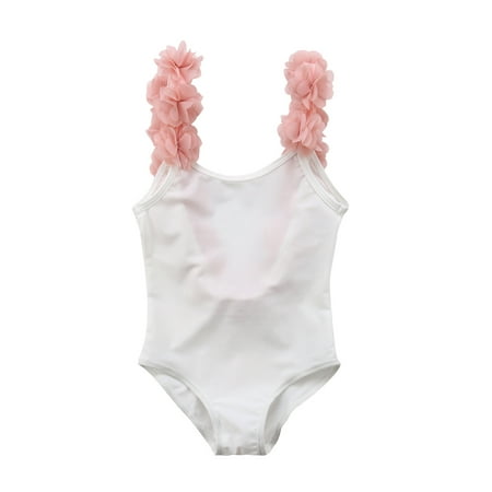 Sunisery Newborn Baby Girl One-piece Swimsuit Backless Swimwear with Flower Shoulder Straps Bathing Suit White 4-5 Years
Sunisery Newborn Baby Girl One-piece Swimsuit Backless Swimwear with Flower Shoulder Straps Bathing Suit White 4-5 Years