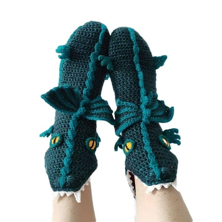 Xkwyshop Funny Novelty Knit Animal Crocodile Socks for Women Men Kids Christmas Thick Knit Warm Animal Floor Socks
Xkwyshop Funny Novelty Knit Animal Crocodile Socks for Women Men Kids Christmas Thick Knit Warm Animal Floor Socks