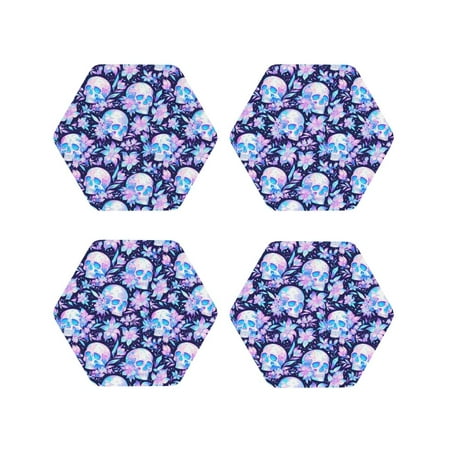 Drink Coasters Set of 4 crystal Skull flower leaf Leather Coasters for Coffee Table Protector Heat Resistant Cute Coasters for Home Decor Housewarming Gifts Bar Kitchen 4 Inch Hexagon
Drink Coasters Set of 4 crystal Skull flower leaf Leather Coasters for Coffee Table Protector Heat Resistant Cute Coasters for Home Decor Housewarming Gifts Bar Kitchen 4 Inch Hexagon