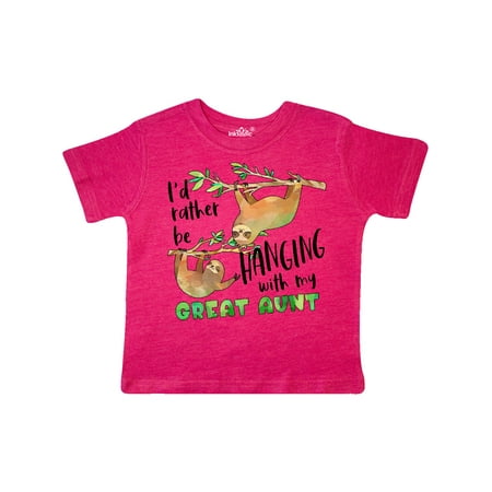 Inktastic Id Rather Be Hanging with my Great Aunt- Cute Sloths Gift Toddler Boy or Toddler Girl T-Shirt
Inktastic Id Rather Be Hanging with my Great Aunt- Cute Sloths Gift Toddler Boy or Toddler Girl T-Shirt
