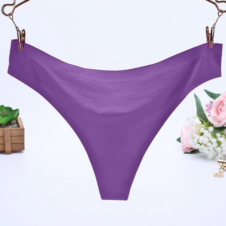 Women Invisible Underwear Briefs G-Strings Ice Silk Seamless Crotch Note Please Buy One Or Two Sizes Larger
Women Invisible Underwear Briefs G-Strings Ice Silk Seamless Crotch Note Please Buy One Or Two Sizes Larger