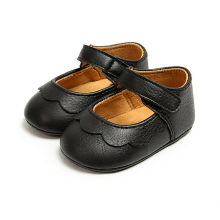 Baby Girls Shoes Soft Sole Mary Jane Flats Princess Dresses Shoes Pu Cute Bow Pre Walker