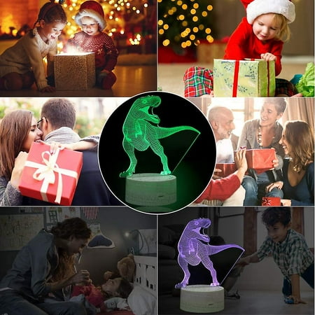 Shxx 3d Dinosaur Optical Illusion Night Light 16 Led Color Changing Lamp Christmas Birthday Gift For Kids With Remote/usb Cable/crackle Base Xq-3dd238
Shxx 3d Dinosaur Optical Illusion Night Light 16 Led Color Changing Lamp Christmas Birthday Gift For Kids With Remote/usb Cable/crackle Base Xq-3dd238