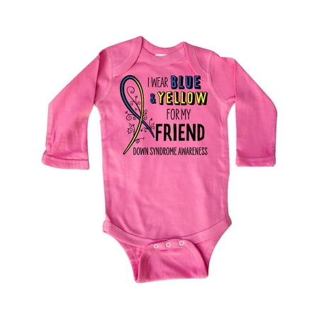 Inktastic I Wear Blue and Yellow for my Friend- Down Syndrome awareness Gift Baby Boy or Baby Girl Long Sleeve Bodysuit
Inktastic I Wear Blue and Yellow for my Friend- Down Syndrome awareness Gift Baby Boy or Baby Girl Long Sleeve Bodysuit