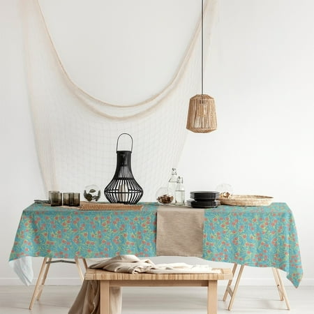 ArtVerse Swirly Floral Pattern Rectangle Tablecloth - 58 x 102 Yellow Blue & Pink Floral
ArtVerse Swirly Floral Pattern Rectangle Tablecloth - 58 x 102 Yellow Blue & Pink Floral