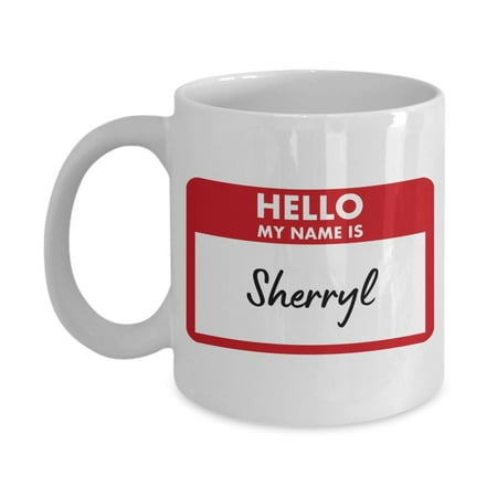 My Name Is Sherryl Coffee Mug With Name Badge Sherryl Birthday Gifts for Sherryl Cup 11oz
My Name Is Sherryl Coffee Mug With Name Badge Sherryl Birthday Gifts for Sherryl Cup 11oz