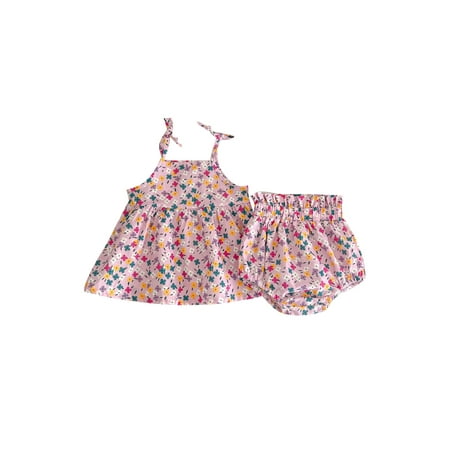 Bagilaanoe 2pcs Newborn Baby Girl Short Pants Set Floral Print Sleeveless A-line Vest Tops + Shorts 3M 6M 12M 18M 24M Infant Casual Summer Outfits
Bagilaanoe 2pcs Newborn Baby Girl Short Pants Set Floral Print Sleeveless A-line Vest Tops + Shorts 3M 6M 12M 18M 24M Infant Casual Summer Outfits