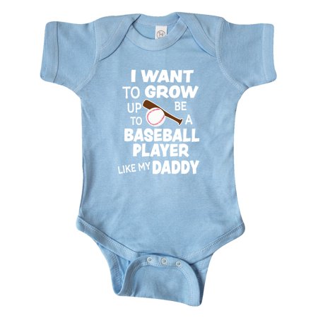 Inktastic I Want to Grow Up to Be a Baseball Player Like My Daddy Gift Baby Boy or Baby Girl Bodysuit
Inktastic I Want to Grow Up to Be a Baseball Player Like My Daddy Gift Baby Boy or Baby Girl Bodysuit