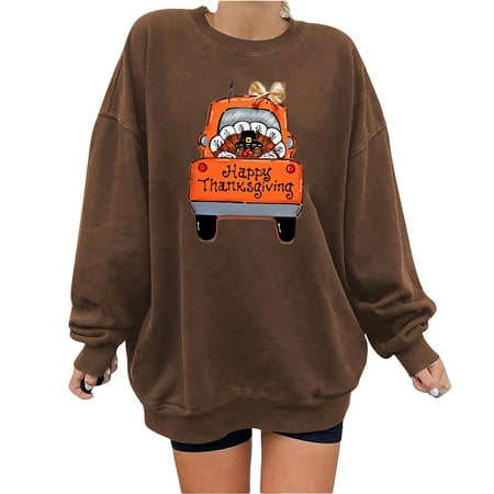 Honeeladyy Discount Women s Fashion Thanksgiving Printed Loose Long Sleeve Blouse Round Neck Casual Pullover Tops Sweatershirt
Honeeladyy Discount Women s Fashion Thanksgiving Printed Loose Long Sleeve Blouse Round Neck Casual Pullover Tops Sweatershirt
