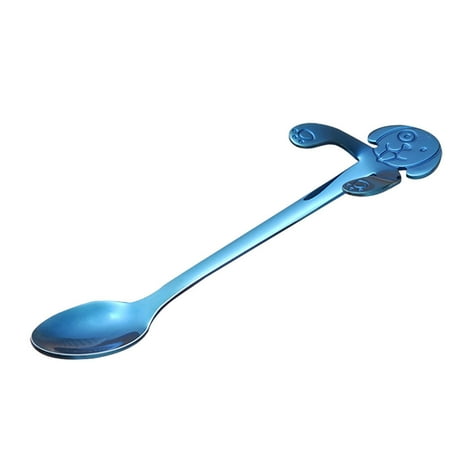 Cute Dog Spoon Long Handle Spoons Flatware Coffee Drinking Tools Kitchen Gadget