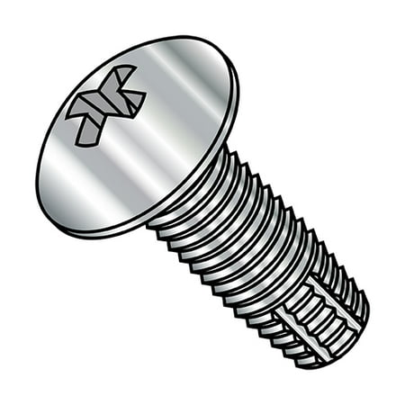 6-32X3/8 Phill Full Contour Truss Thread Cutting Screw Type F Fully Threaded 18-8 S/steel (Pack Qty 5 000) BC-0606FPT188
6-32X3/8 Phill Full Contour Truss Thread Cutting Screw Type F Fully Threaded 18-8 S/steel (Pack Qty 5 000) BC-0606FPT188