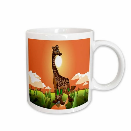 3dRose Happy Giraffe Ceramic Mug 11-ounce
