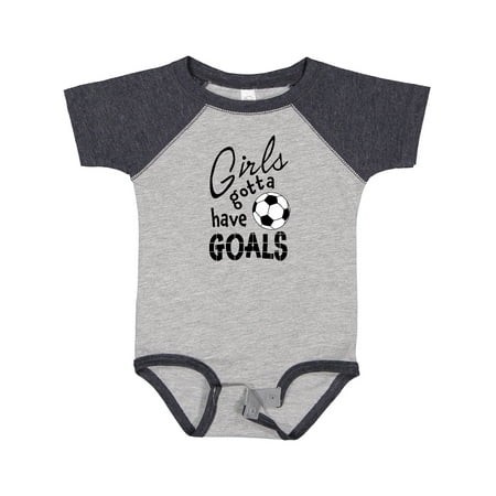 Inktastic Girls Gotta Have Goals- Soccer Gift Baby Girl Bodysuit