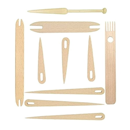 10 Pieces Wooden Hand 100m Sticks Set Wooden Knitting Needles Wooden Bobbin Comb Weaving Shuttle Stick for Knitting
10 Pieces Wooden Hand 100m Sticks Set Wooden Knitting Needles Wooden Bobbin Comb Weaving Shuttle Stick for Knitting