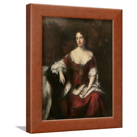 Portrait of Anne, Queen of Great Britain and Ireland Framed Print Wall Art By William Wissing