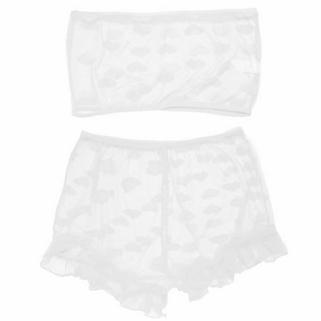 YIWEI Women s Sexy Lingerie Bra Three-Point Temptation Transparent Underwear Sexy Suit White M
YIWEI Women s Sexy Lingerie Bra Three-Point Temptation Transparent Underwear Sexy Suit White M