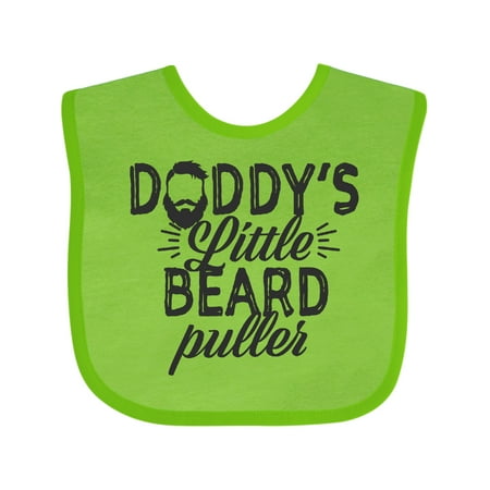 Inktastic Daddys Little Beard Puller Gift Baby Boy or Baby Girl Bib