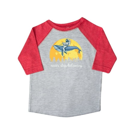 Inktastic Never Stop Believing Astronaut Whale Gift Toddler Boy or Toddler Girl T-Shirt
Inktastic Never Stop Believing Astronaut Whale Gift Toddler Boy or Toddler Girl T-Shirt