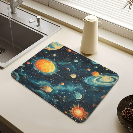 Cartoon Degas-style Cosmic Background Drying Mat Diatomaceous Earth Super Absorbent Non-slip Rubber Sole Heat Resistant 230 Degrees Fahrenheit 19.7×15.7in
Cartoon Degas-style Cosmic Background Drying Mat Diatomaceous Earth Super Absorbent Non-slip Rubber Sole Heat Resistant 230 Degrees Fahrenheit 19.7×15.7in