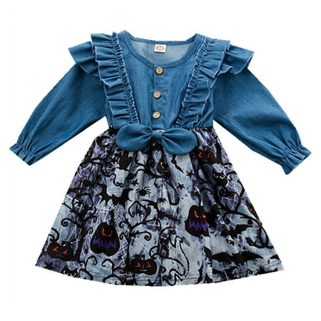 nsendm Sweater Dress Kids Girls Toddler Kids Baby Girls Halloween Denim Dress Long Lace Tulle Flower Girl Dress Blue 2-3 Years
nsendm Sweater Dress Kids Girls Toddler Kids Baby Girls Halloween Denim Dress Long Lace Tulle Flower Girl Dress Blue 2-3 Years