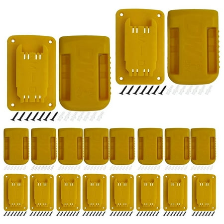 Battery Base and Tool Holder for Drills 20V 12V and Tools (Yellow Pack of 20)