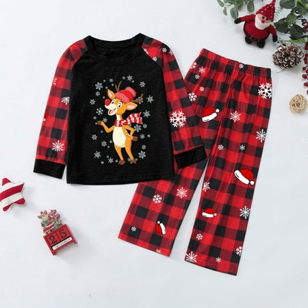 Family Matching Christmas Pajamas Set Plaid Sleeves Pattern Print Holiday Festival For Kids Parent Child Outfit
Family Matching Christmas Pajamas Set Plaid Sleeves Pattern Print Holiday Festival For Kids Parent Child Outfit