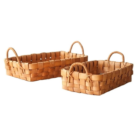 HOMEMAXS 2pcs Dual-handle Design Food Tray Wooden Food Service Tray Storage Plate
HOMEMAXS 2pcs Dual-handle Design Food Tray Wooden Food Service Tray Storage Plate
