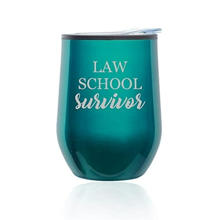 Stemless Wine Tumbler Coffee Travel Mug Glass with Lid Law School Survivor Law School Student Lawyer Paralegal Funny (Turquoise Teal)
Stemless Wine Tumbler Coffee Travel Mug Glass with Lid Law School Survivor Law School Student Lawyer Paralegal Funny (Turquoise Teal)