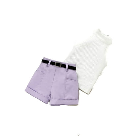 Casual Colorblock Halter Sleeveless Multicolor Toddler Girls Two-piece Outfits (Girl s)
Casual Colorblock Halter Sleeveless Multicolor Toddler Girls Two-piece Outfits (Girl s)