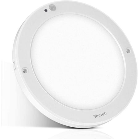 Youtob Motion Sensor LED Ceiling Light 15W 1200LM Flush Mount Round Lighting Fixture for Indoor/Outdoor Stairs Closet Rooms Porches Basements Hallways Pantries Laundry Rooms(4000K Cool White)
Youtob Motion Sensor LED Ceiling Light 15W 1200LM Flush Mount Round Lighting Fixture for Indoor/Outdoor Stairs Closet Rooms Porches Basements Hallways Pantries Laundry Rooms(4000K Cool White)