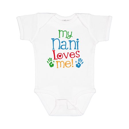 Inktastic My Nani Grandma Loves Me Gift Baby Boy or Baby Girl Bodysuit