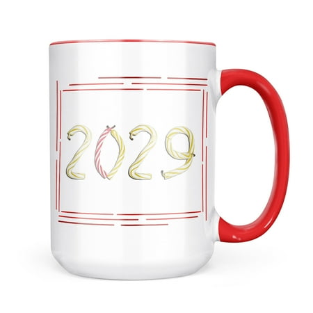 Neonblond 2029 Birthday Party Candles Mug gift for Coffee Tea lovers