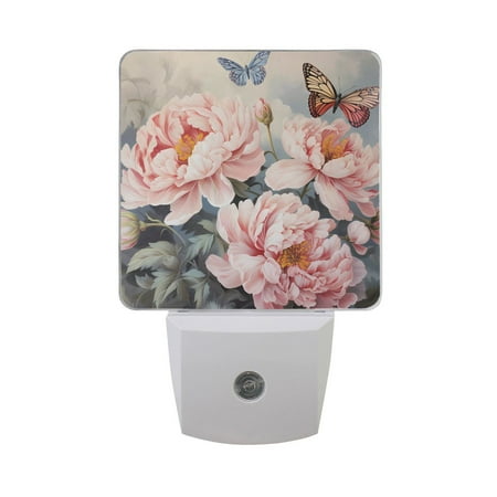 Pink Flowers and Butterflies Night Light LED Dusk to Dawn Auto Sensor Night Lamp Plug-in Nightlight for Bedroom Hallway Kitchen 2 PCs
Pink Flowers and Butterflies Night Light LED Dusk to Dawn Auto Sensor Night Lamp Plug-in Nightlight for Bedroom Hallway Kitchen 2 PCs