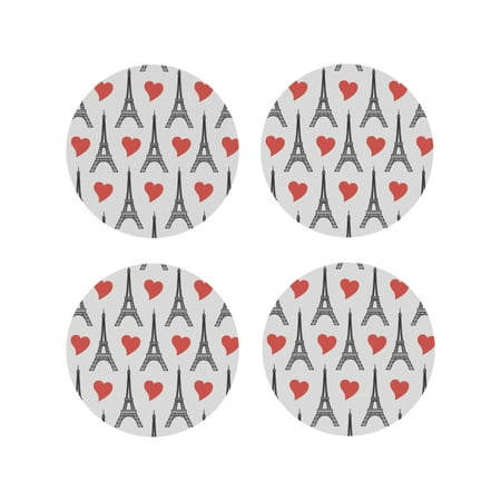 Leather Coasters Set of 4 - heart Eiffel Tower Lightweight Non-Slip Drink Coasters for Desk Anti-Scalding Desk Cup Coasters for Office Table Decor Round Shape
Leather Coasters Set of 4 - heart Eiffel Tower Lightweight Non-Slip Drink Coasters for Desk Anti-Scalding Desk Cup Coasters for Office Table Decor Round Shape