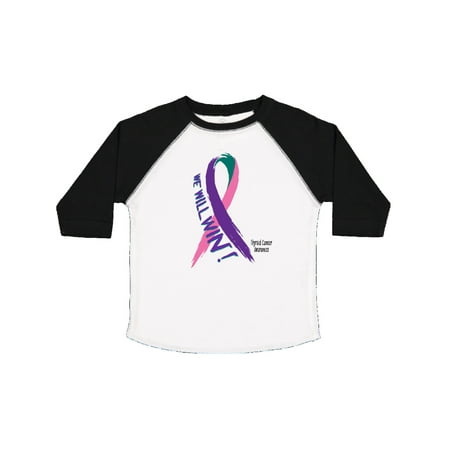 Inktastic We Will Win Against Thyroid Cancer Ribbon Gift Toddler Boy or Toddler Girl T-Shirt
Inktastic We Will Win Against Thyroid Cancer Ribbon Gift Toddler Boy or Toddler Girl T-Shirt
