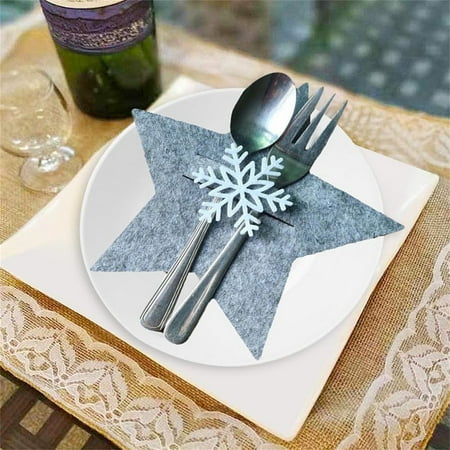 Kitchen organization kitchen 4Pcs/Set Gray Five-Pointed Star Snowflake Knife And Fork Bag Christmas New Year Party Tableware Bags Decor Tableware Holder Bag Fragarn
Kitchen organization kitchen 4Pcs/Set Gray Five-Pointed Star Snowflake Knife And Fork Bag Christmas New Year Party Tableware Bags Decor Tableware Holder Bag Fragarn